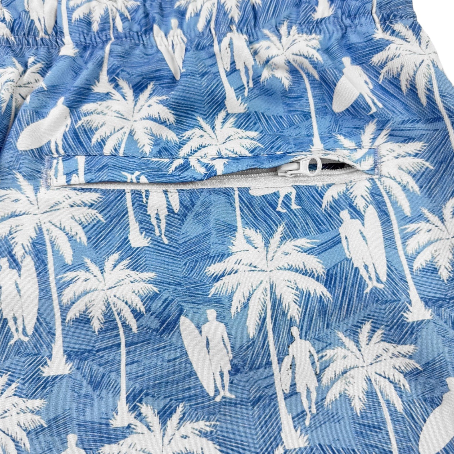 Surf Palm Swim Trunks - Buoy & Boat - Swim Trunks - Blue