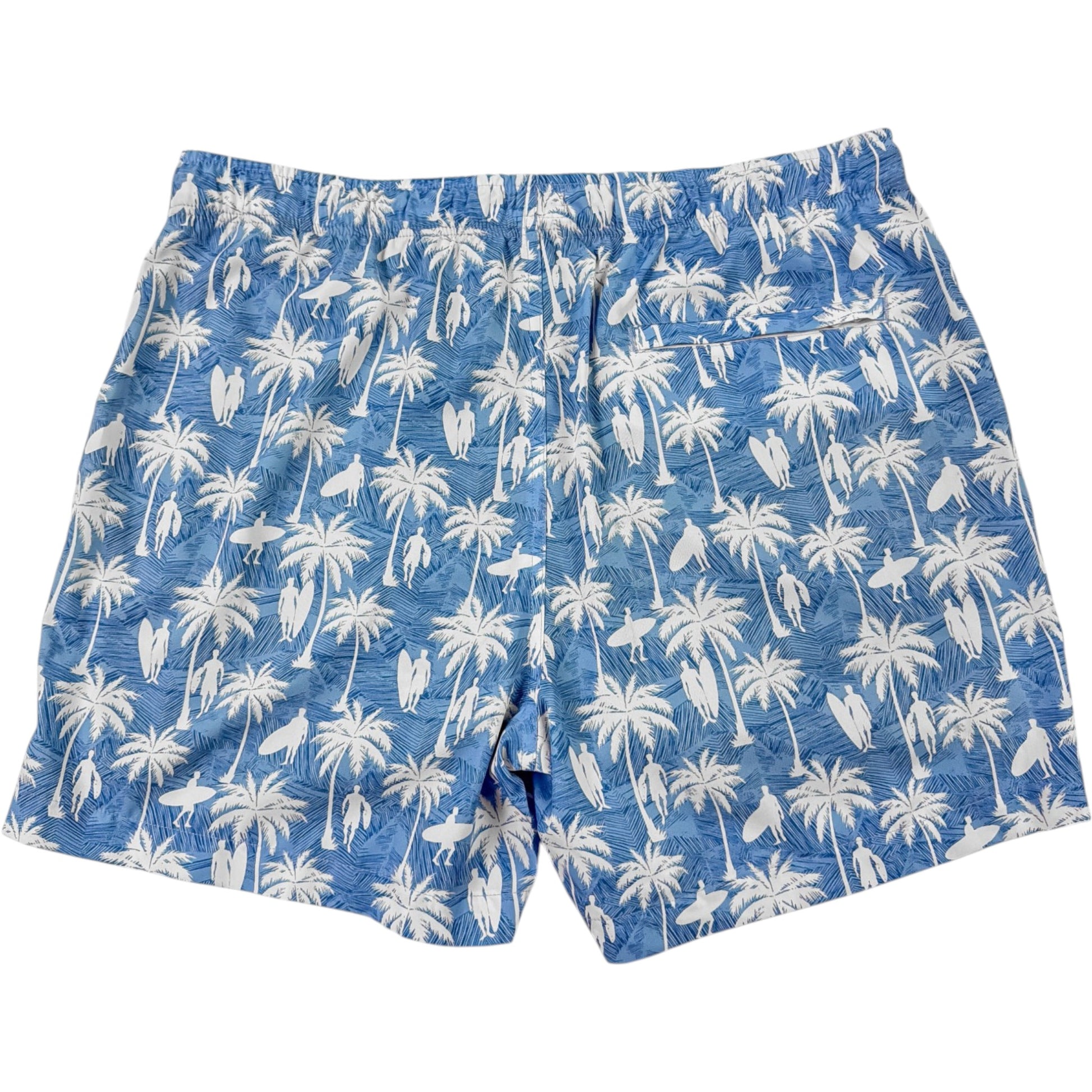 Surf Palm Swim Trunks - Buoy & Boat - Swim Trunks - Blue