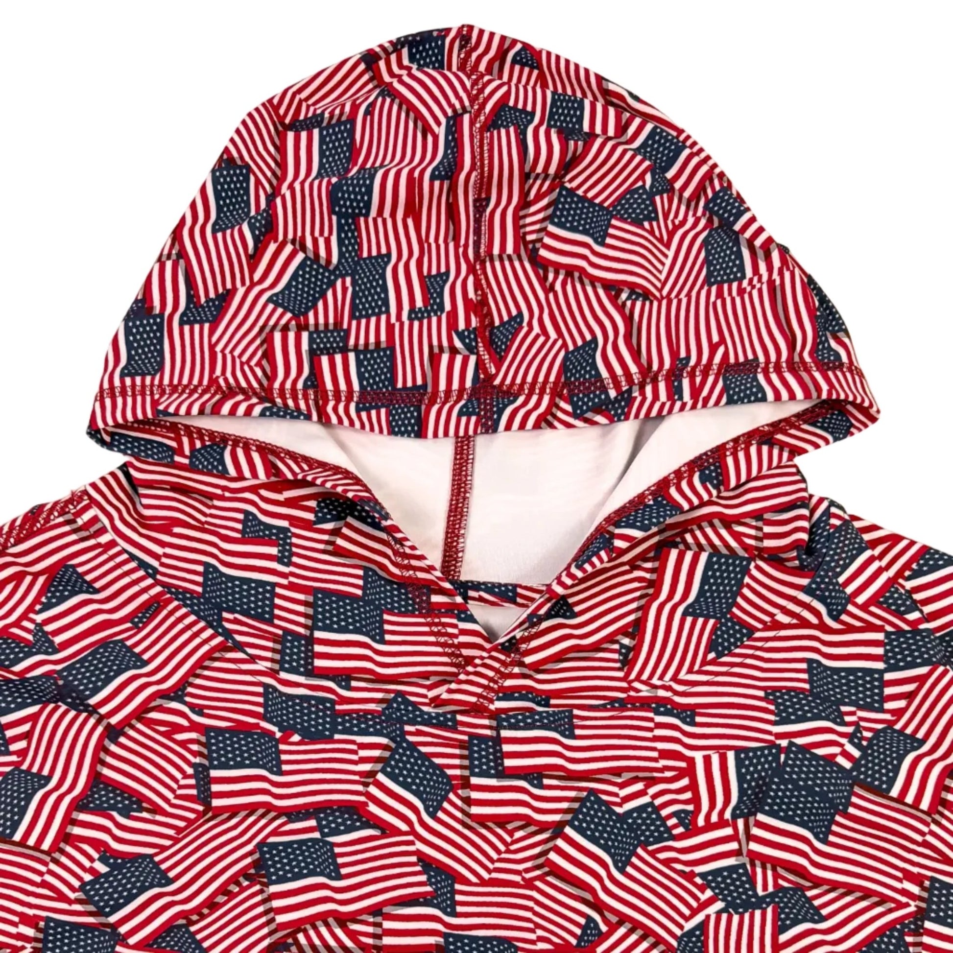 American Flag Hoodie Long Sleeve - Buoy & Boat - Long Sleeve - SMALL