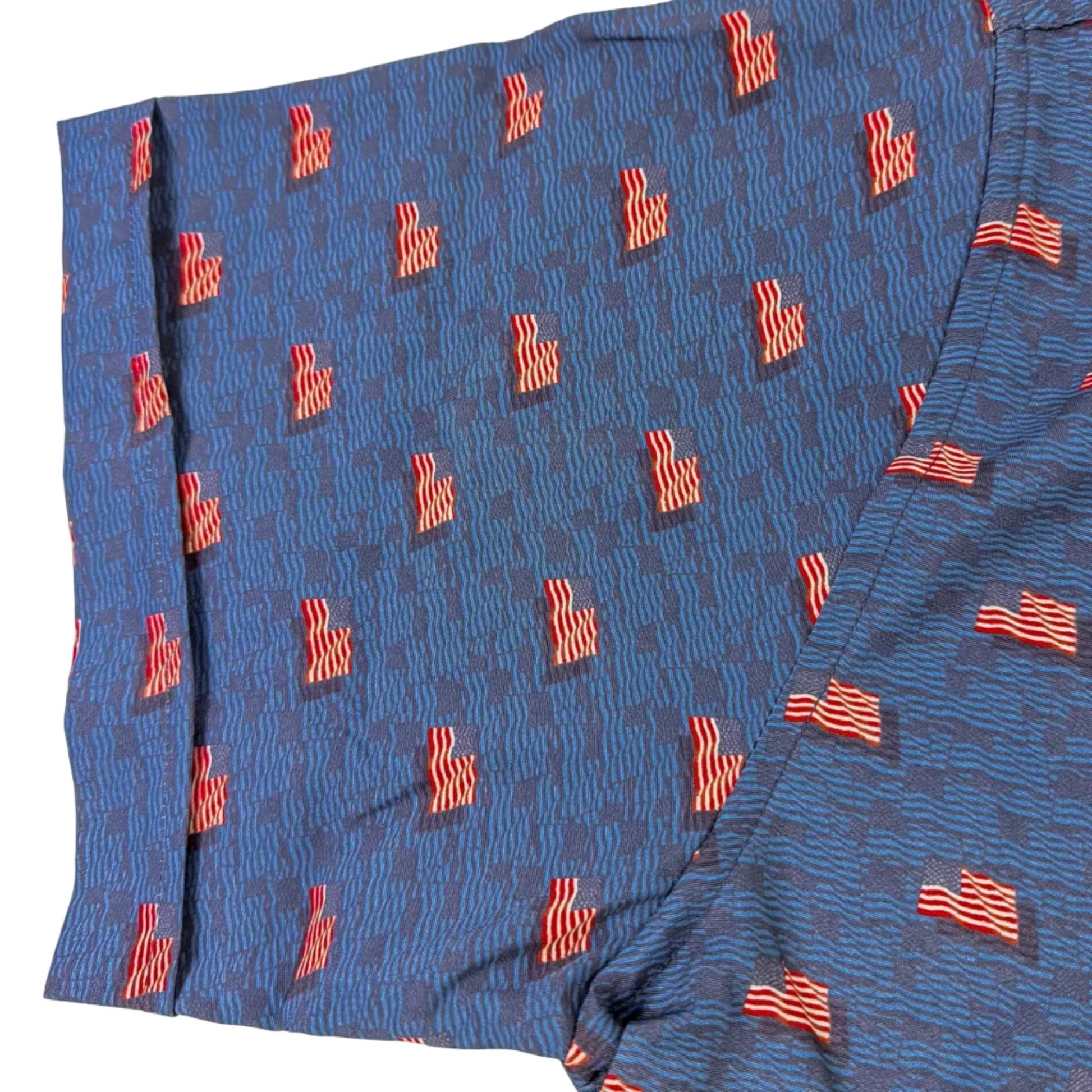 Flag Sea Woven Shirt - Navy - Buoy & Boat - Short Sleeve Woven - MEDIUM