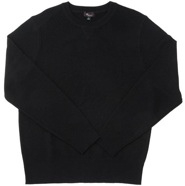 Textured Tuck Stitch Crew Sweater – Merino Wool - Buoy & Boat - Long Sleeve - S