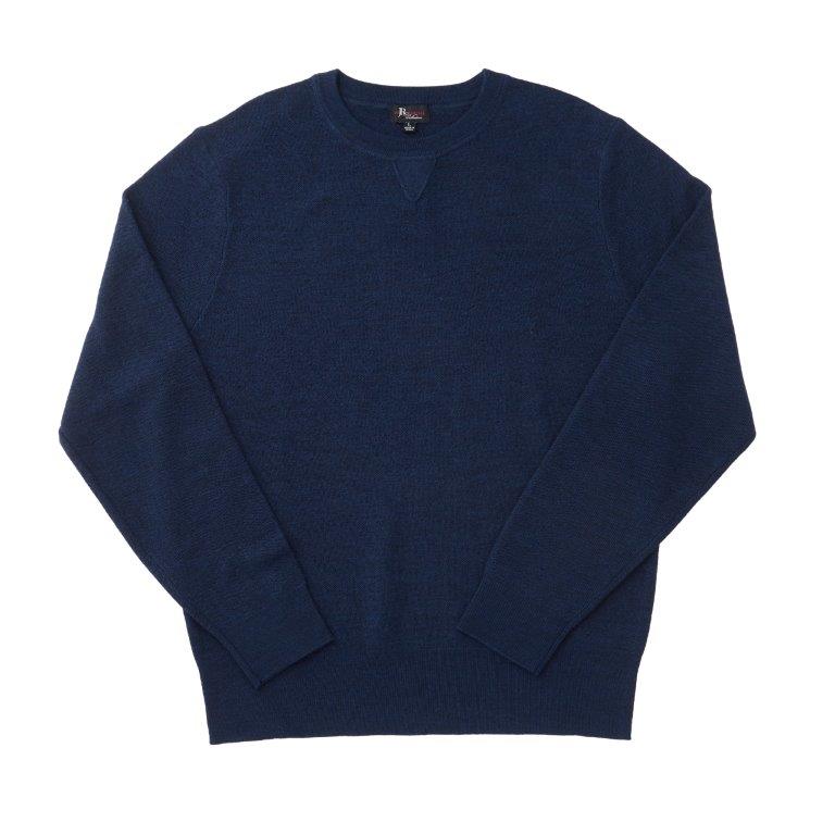 Textured Tuck Stitch Crew Sweater – Merino Wool - Buoy & Boat - Long Sleeve - S