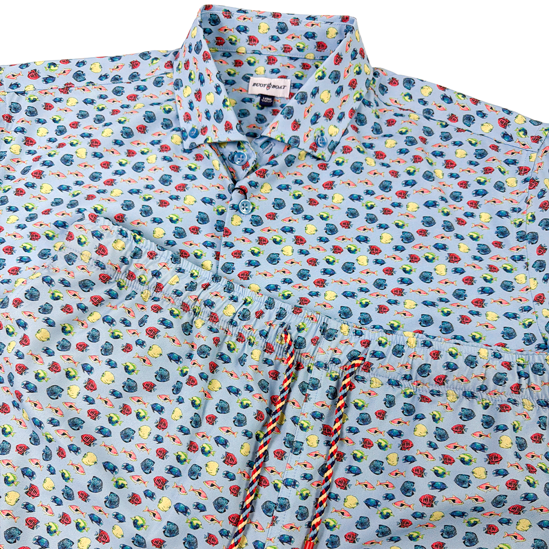 Aquarium Woven Shirt - Buoy & Boat - Short Sleeve Woven - 