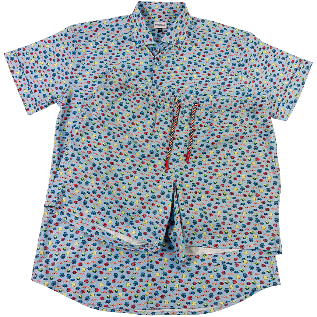 Aquarium Woven Shirt - Buoy & Boat - Short Sleeve Woven - 