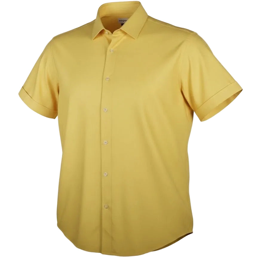 Simple Texture Woven Shirt - Sunshine - Buoy & Boat - Short Sleeve Woven - 