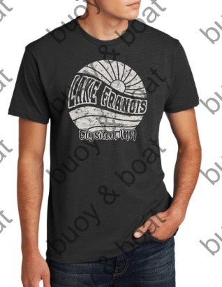 Sunset Wave Charcoal T-shirt