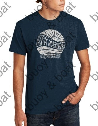 Sunset Wave Midnight Navy T-shirt