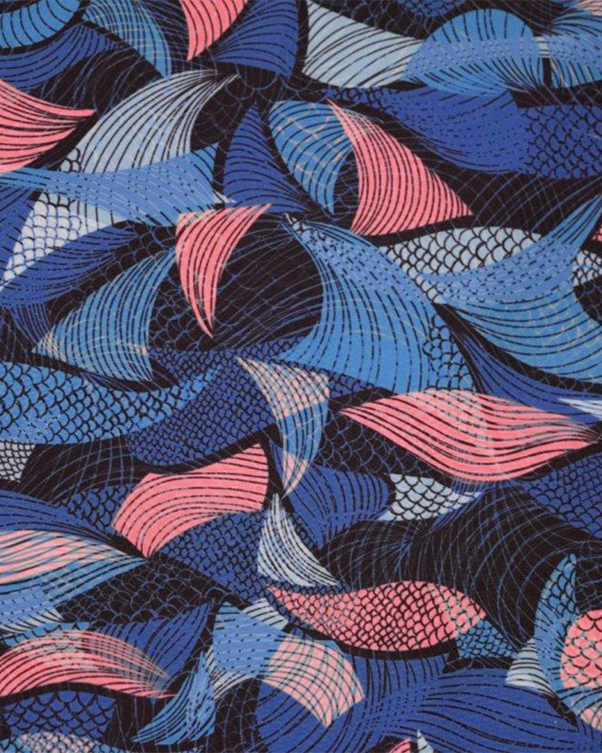 Leaves Layers Cabana Set - Navy