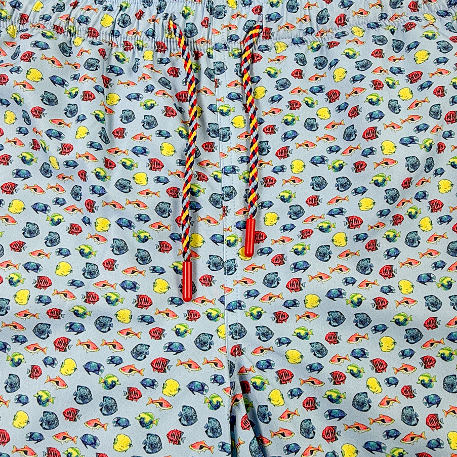 Aquarium Swim Trunks - Buoy & Boat - Swim Trunks - Blue