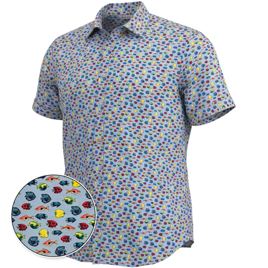 Aquarium Woven Shirt – Blue Multi
