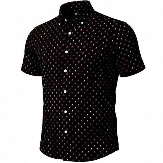 Small Skulls Woven Shirt - Black