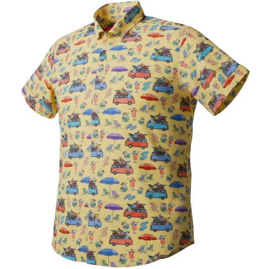Beach Day Woven Shirt - Yellow