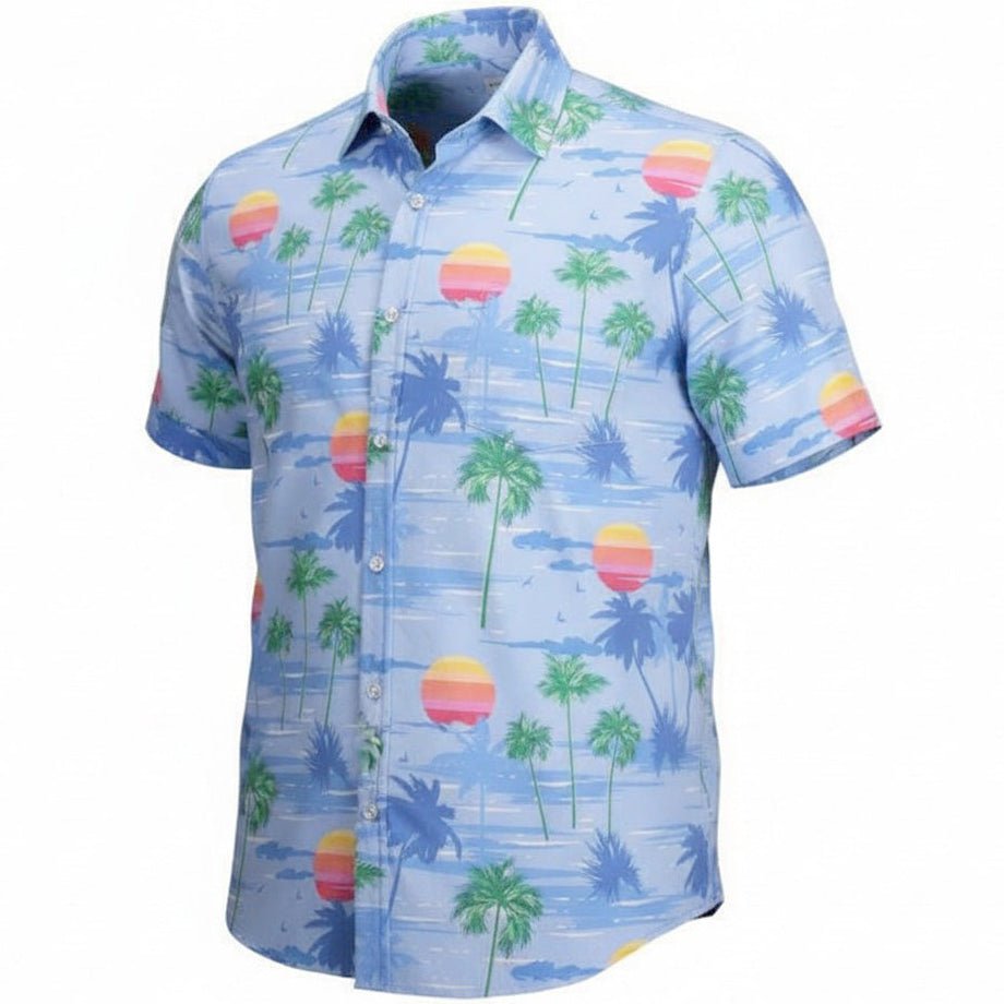 Island Paradise Woven Shirt - Blue - Buoy & Boat - Short Sleeve Woven - 