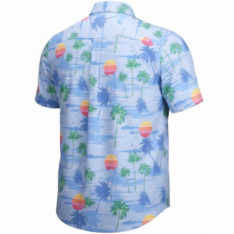 Island Paradise Woven Shirt - Blue - Buoy & Boat - Short Sleeve Woven - 