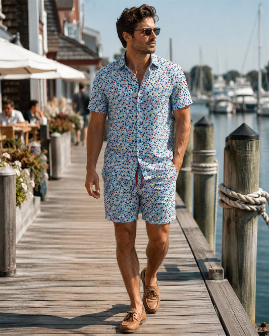 Aquarium Woven Shirt - Buoy & Boat - Short Sleeve Woven - 