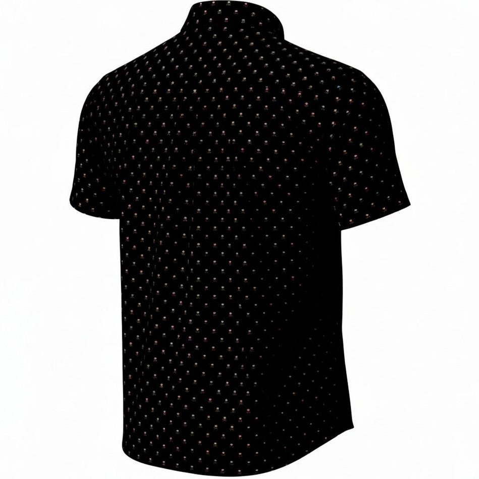 Small Skulls Woven Shirt - Black - Buoy & Boat - Short Sleeve Woven - 
