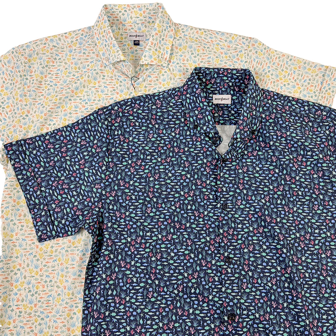 Marine Life Woven Shirt - Buoy & Boat - Short Sleeve Woven - All Colors