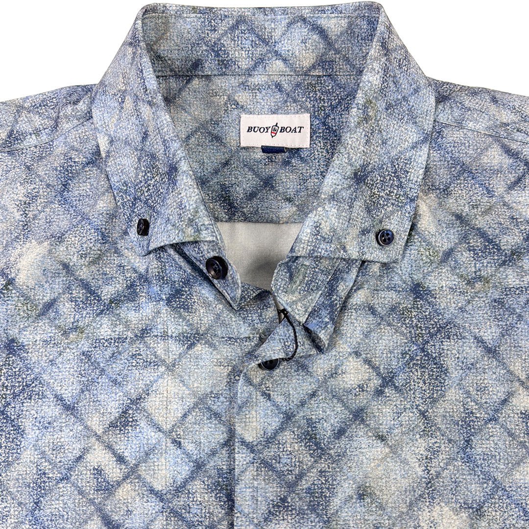 Oxford Diamonds Woven Shirt - Buoy & Boat - Short Sleeve Woven - indigo