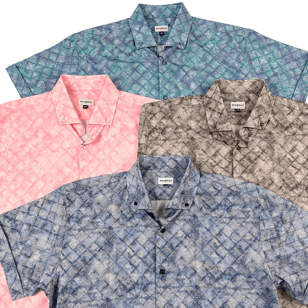 Oxford Diamonds Woven Shirt - Buoy & Boat - Short Sleeve Woven - all colors