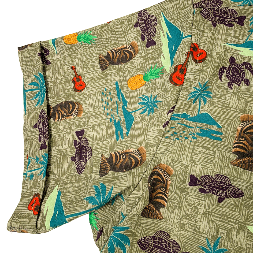 Isla Bonita Woven Shirt - Buoy & Boat - Short Sleeve Woven - Olive