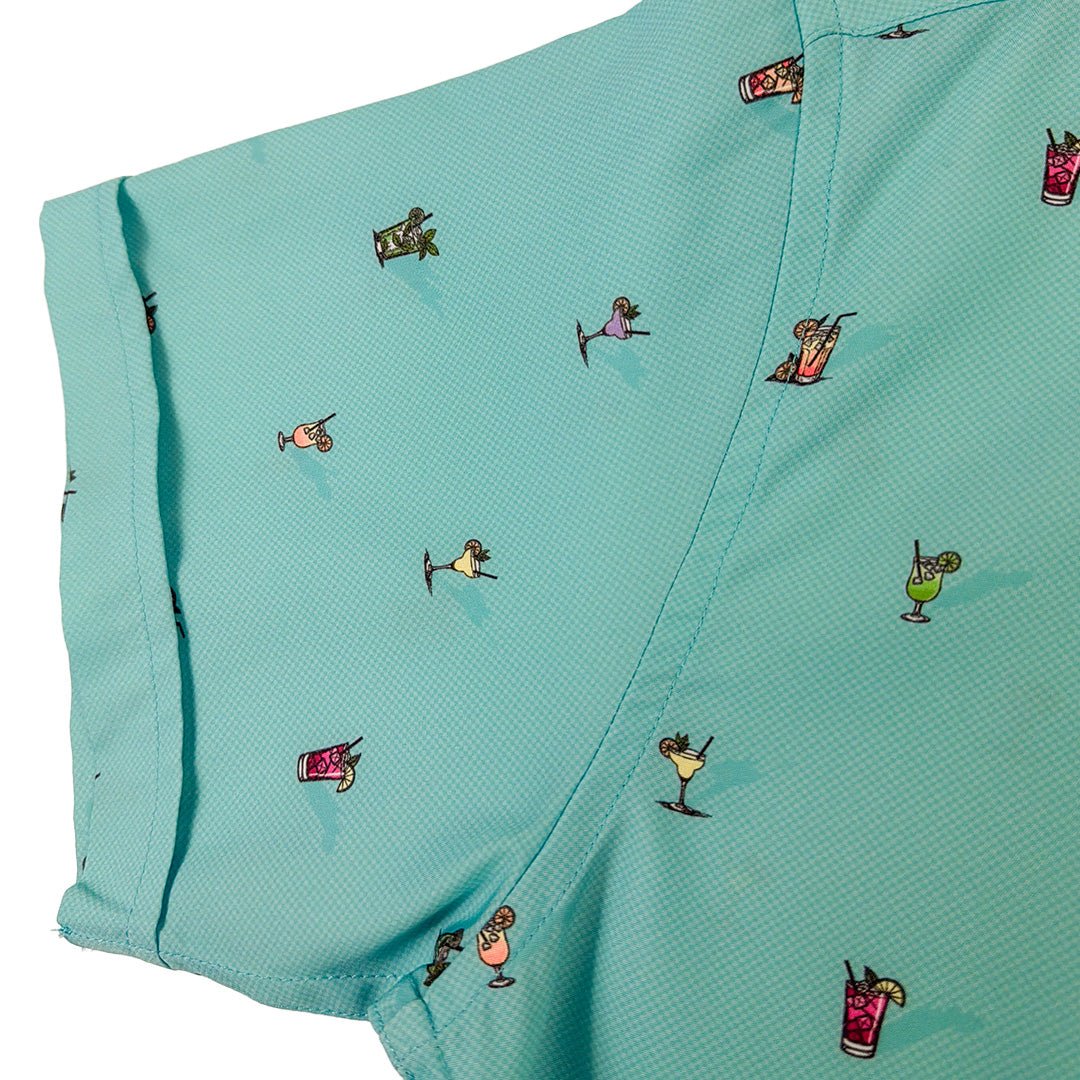 Cocktail Hour Woven Shirt - Buoy & Boat - Short Sleeve Woven - Mint