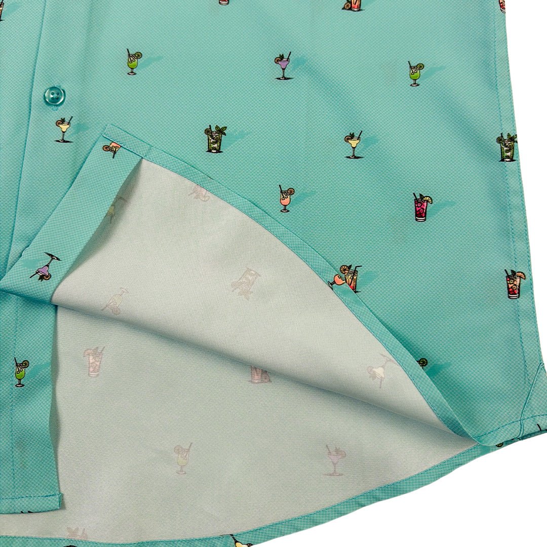 Cocktail Hour Woven Shirt - Buoy & Boat - Short Sleeve Woven - Mint