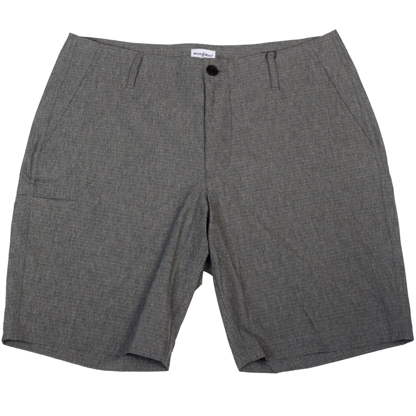 Buoy and Boat Stretch Short charcoal comfortable stretch front view