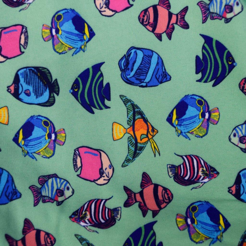 Exotic Fished Swim Trunks - Green - Buoy & Boat - Swim Trunks - 