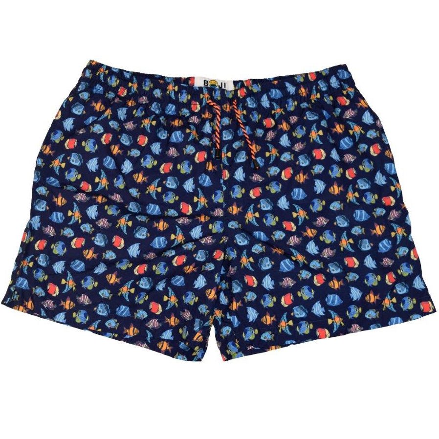 Exotic Fished Swim Trunks - Navy - Buoy & Boat - Swim Trunks - Navy