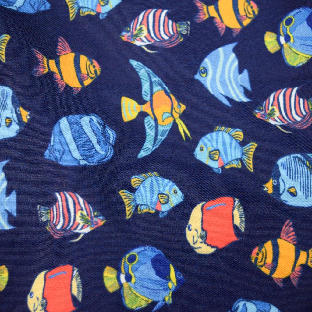 Exotic Fished Swim Trunks - Navy - Buoy & Boat - Swim Trunks - Navy