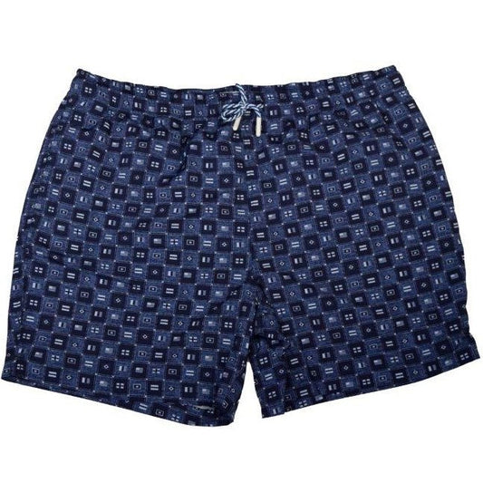 Flag Swim Trunks - Navy - Buoy & Boat - Swim Trunks - Navy