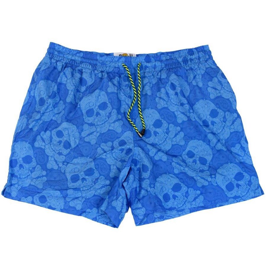 Paisley Skull Swim Trunks - Buoy & Boat - Swim Trunks - 