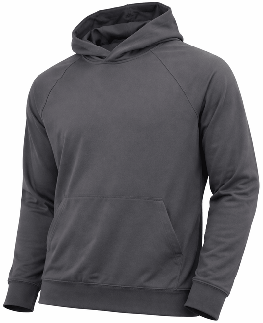 Silver Pullover Surf Hoodie soft breathable coastal layer front view