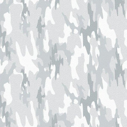 Surf Island Camo woven shirt grey island camo graphic detail close up