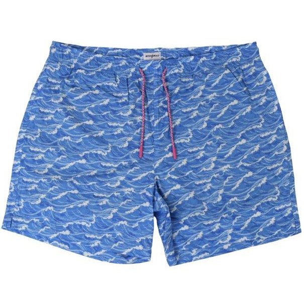 Tidal swim trunks blue athletic fit quick dry front view
