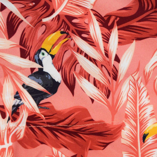 Tropical Birds Swim Trunks - Coral - Buoy & Boat - Swim Trunks - 