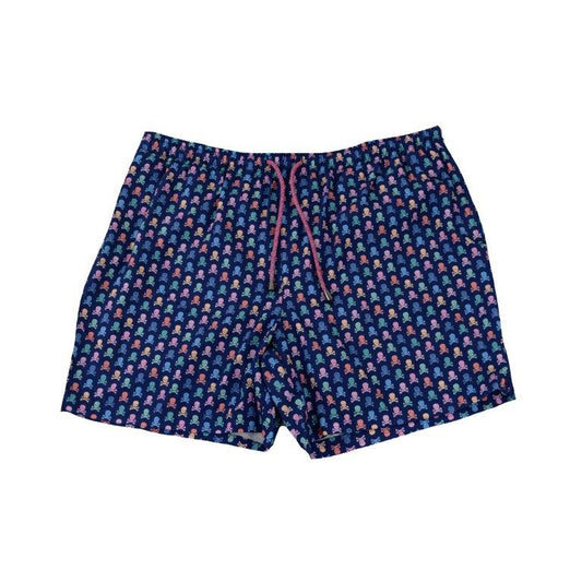 Skull Swim Trunks - Navy