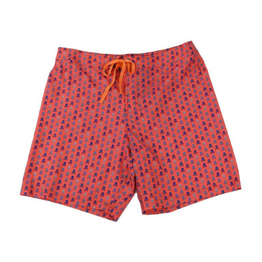 Skull Boardshorts - Coral