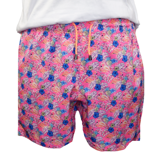 Flamingo Paradise Swim Trunks