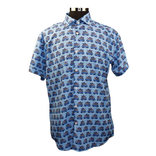 Hippie Van Woven Shirt - Blue