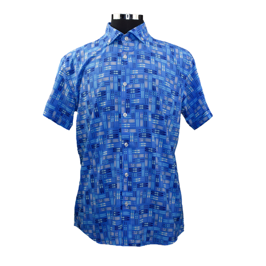 Water Skis Woven Shirt - Blue