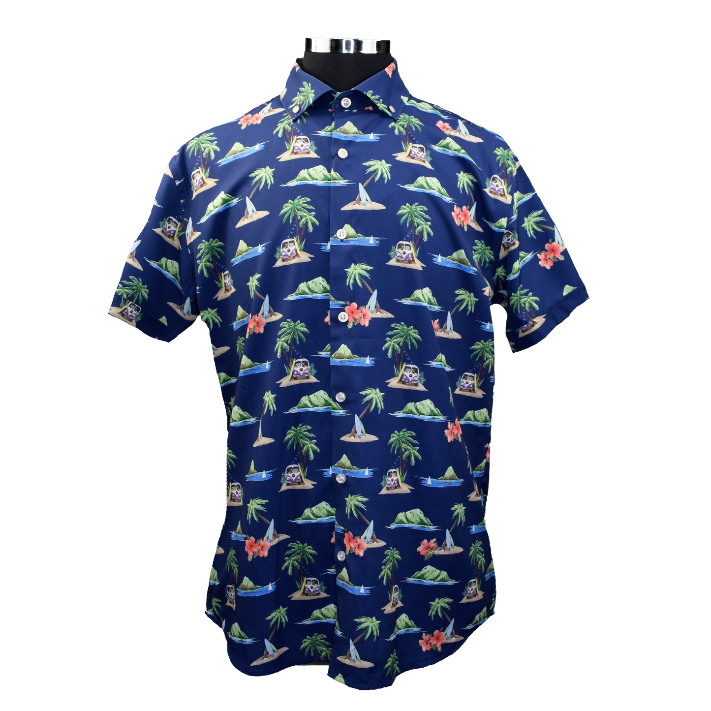 Surf Island Woven Shirt - Navy