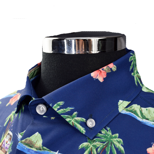 Surf Island Woven Shirt - Navy