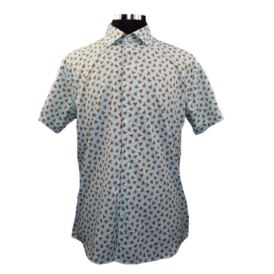 Hang Loose Woven Shirt - Aqua