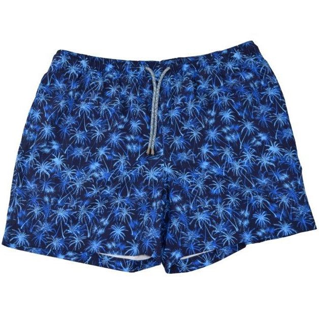 Evening Palms Swim Trunks - Navy - Buoy & Boat - Swim Trunks - 