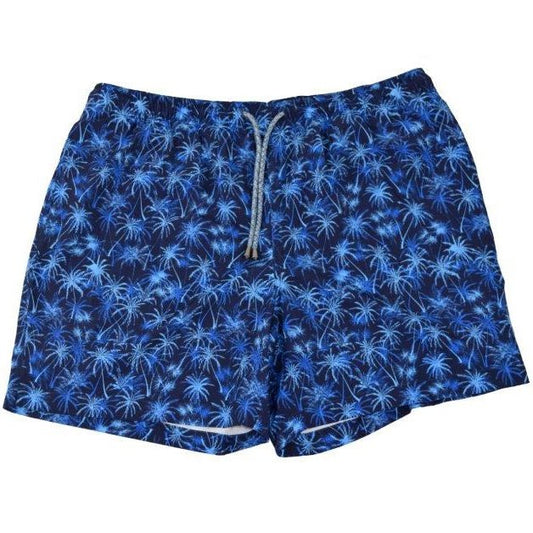 Evening Palms Swim Trunks - Navy - Buoy & Boat - Swim Trunks - 