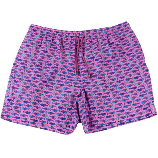 Fish Bones Swim Trunks - Pink - Buoy & Boat - Swim Trunks - 