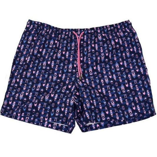 Flotilla Swim Trunks - Navy - Buoy & Boat - Swim Trunks - 