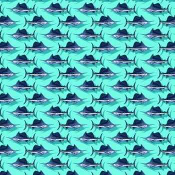 Mini Marlin Woven Shirt - Lagoon - Buoy & Boat - Short Sleeve Woven - 