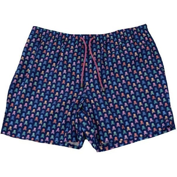 Skull Swim Trunks - Navy - Buoy & Boat - Swim Trunks - 